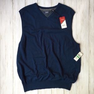 NWT Izod Navy Pullover Sweater Vest